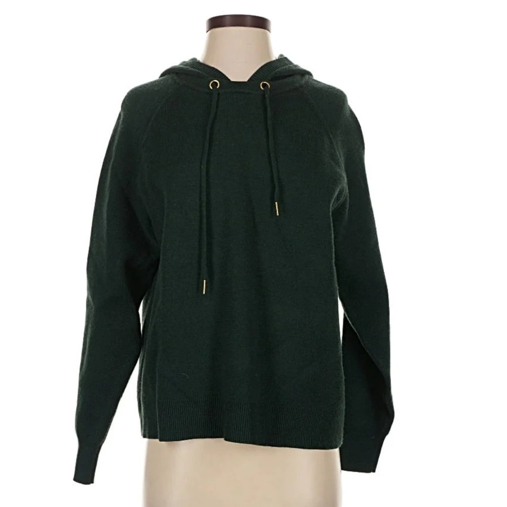 Moth Dark Green Hooded Sweater